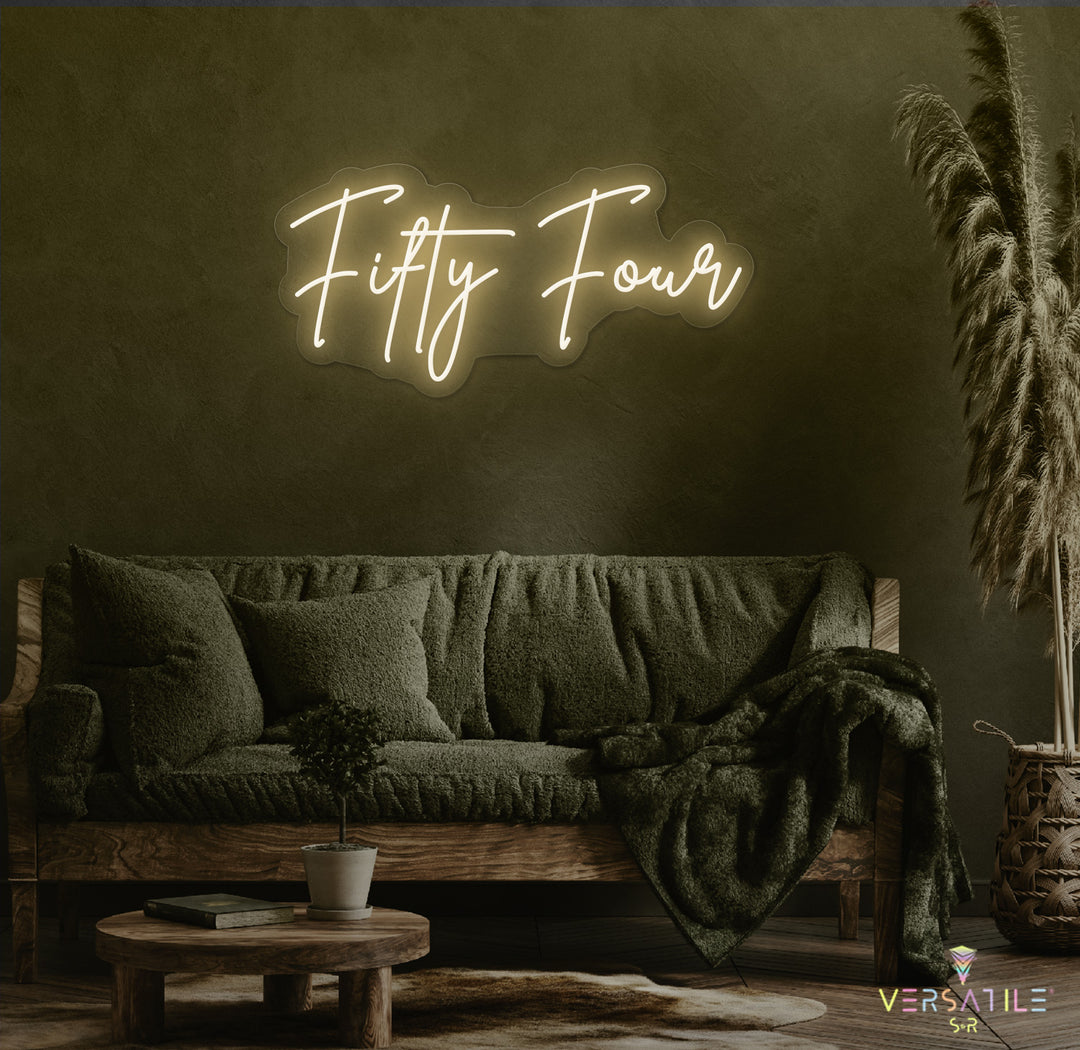 Fifty Four Birthday Neon Sign