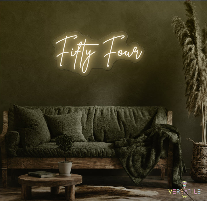 Fifty Four Birthday Neon Sign