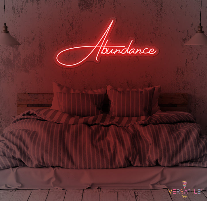 Abundance Neon Sign