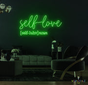 Self Love Noun Neon Sign