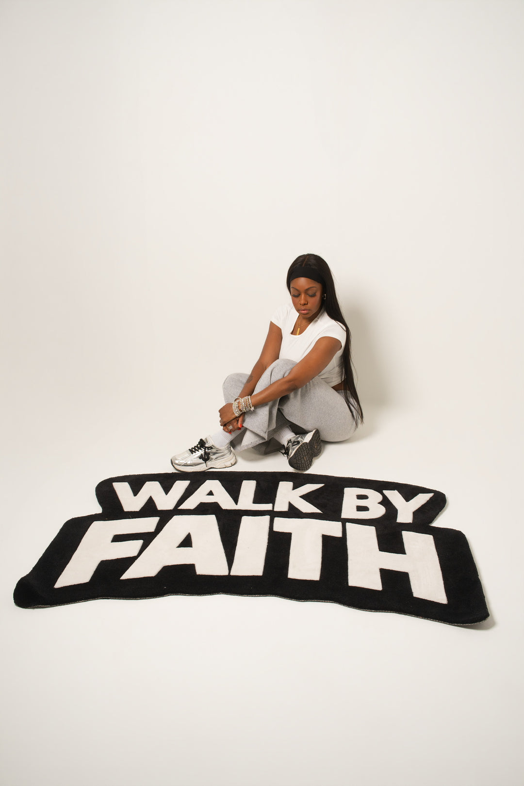 Walk By Faith Custom Rug