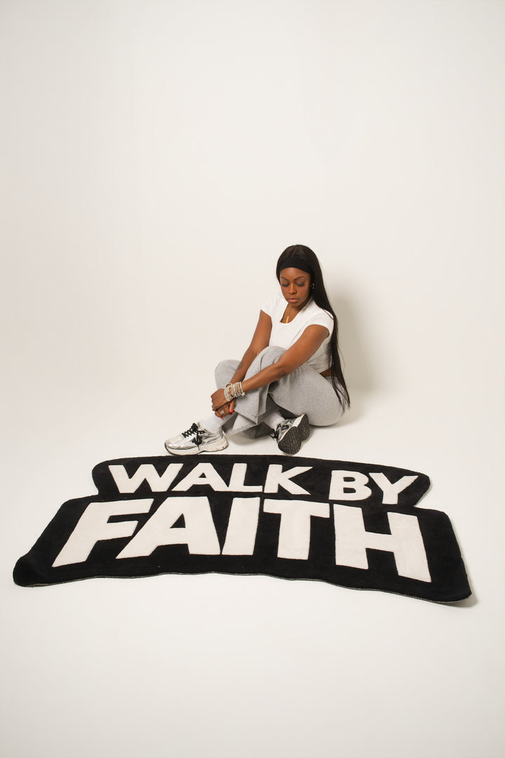 Walk By Faith Custom Rug