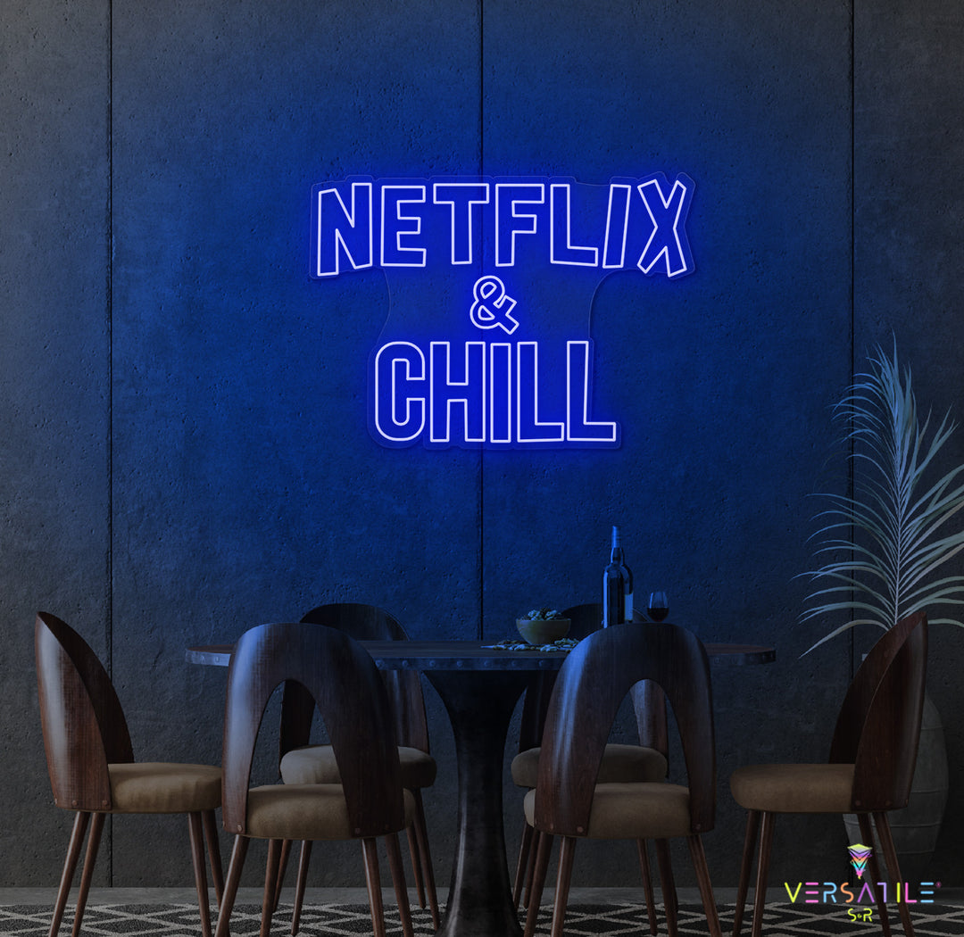 Netflix & Chill Neon Sign