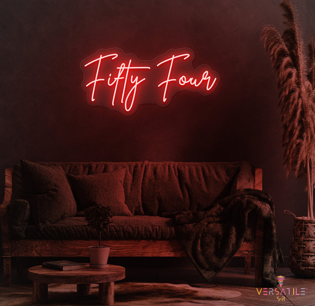 Fifty Four Birthday Neon Sign