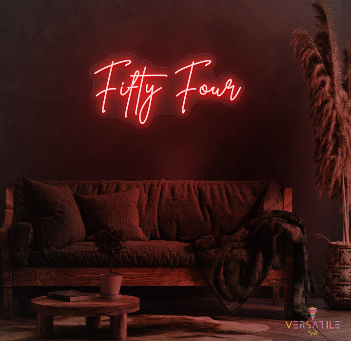 Fifty Four Birthday Neon Sign