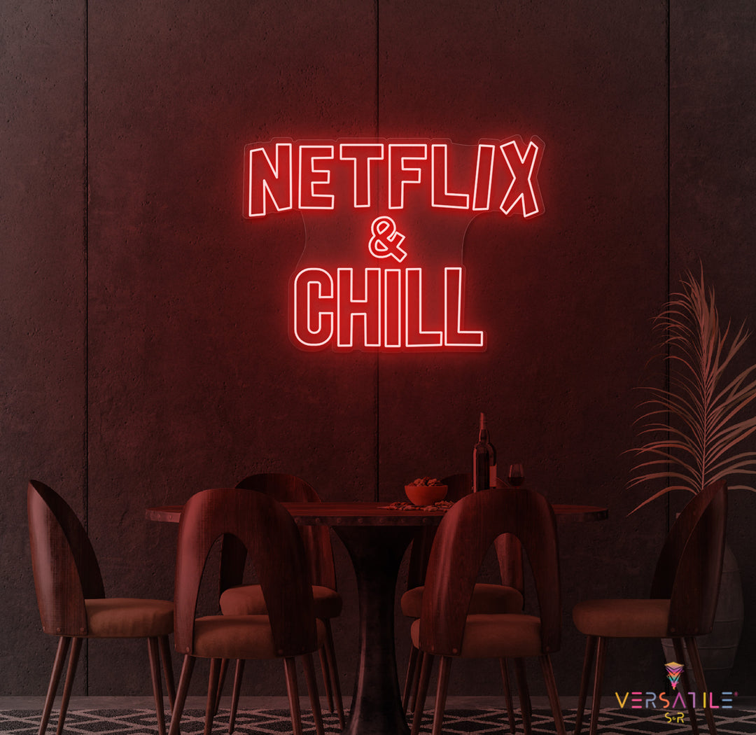 Netflix & Chill Neon Sign