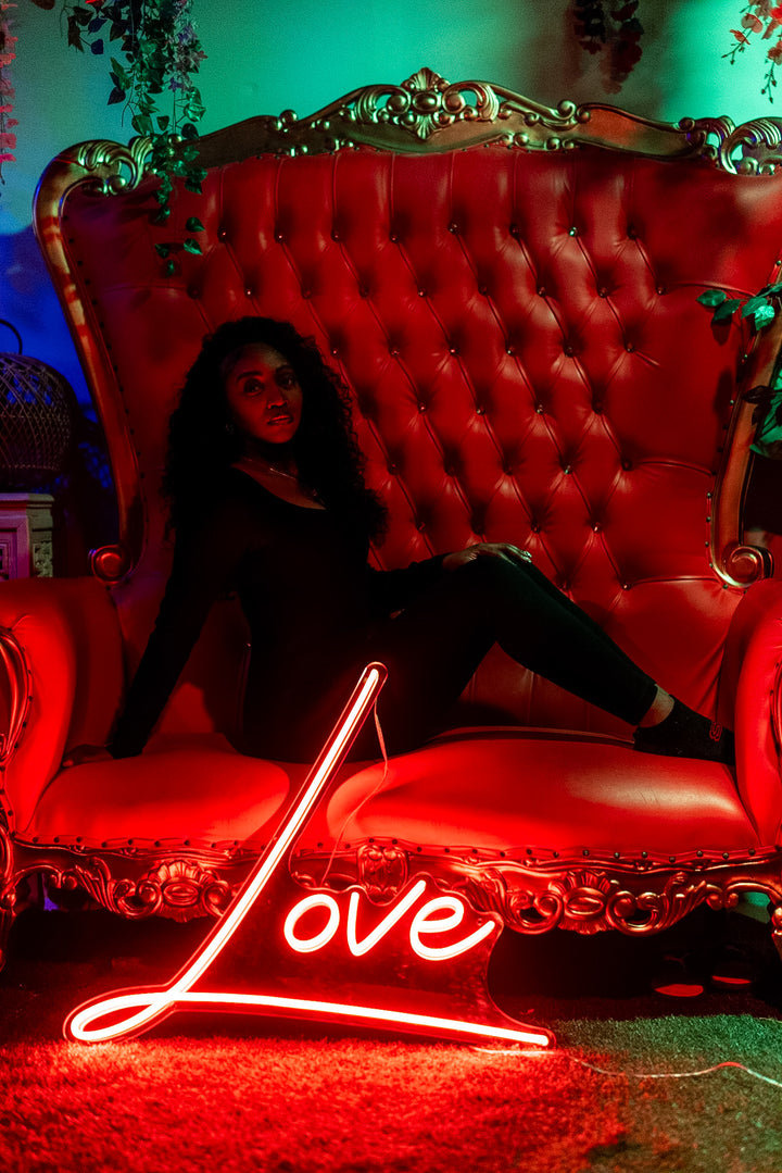 Love Vanity Gold Mirror (Rainbow Remote)
