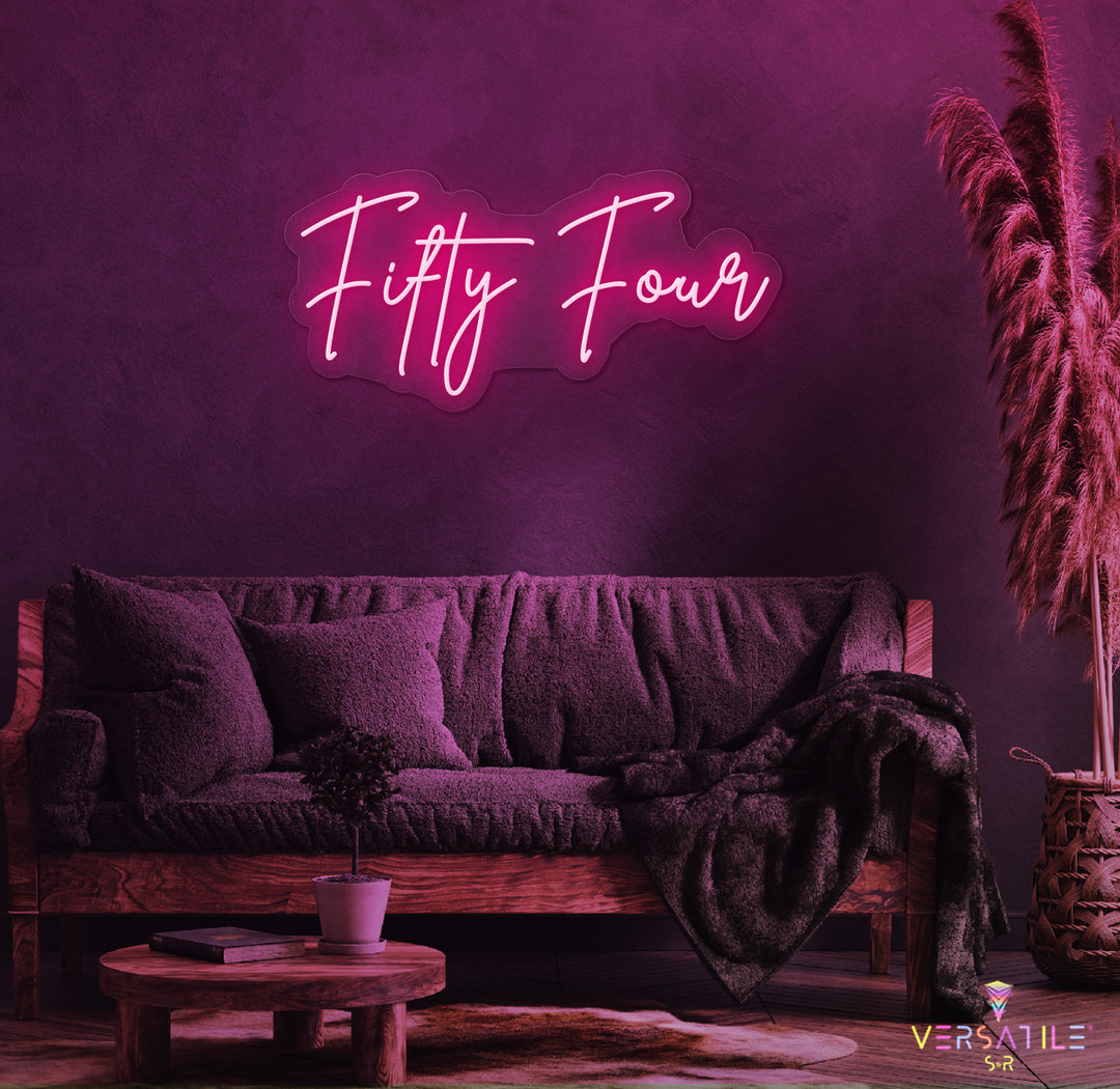Fifty Four Birthday Neon Sign