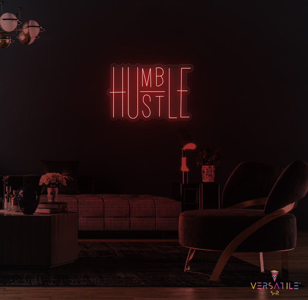 Humble/Hustle Neon Sign