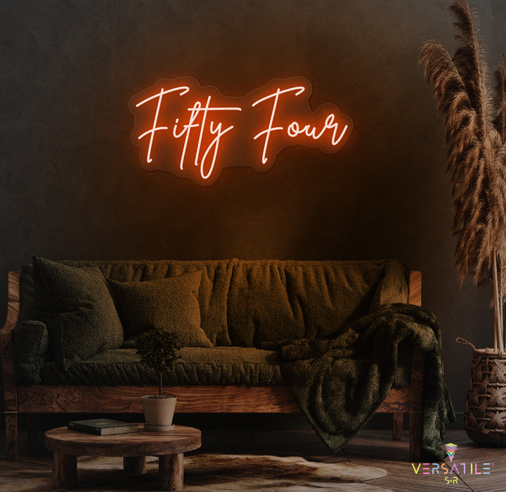 Fifty Four Birthday Neon Sign