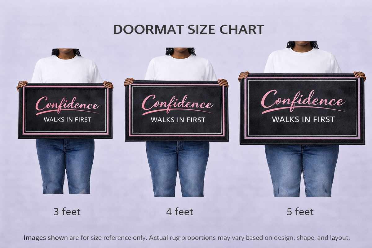 Doormat size comparison