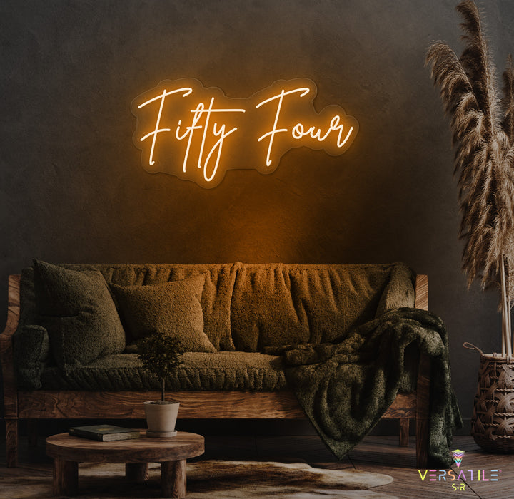 Fifty Four Birthday Neon Sign