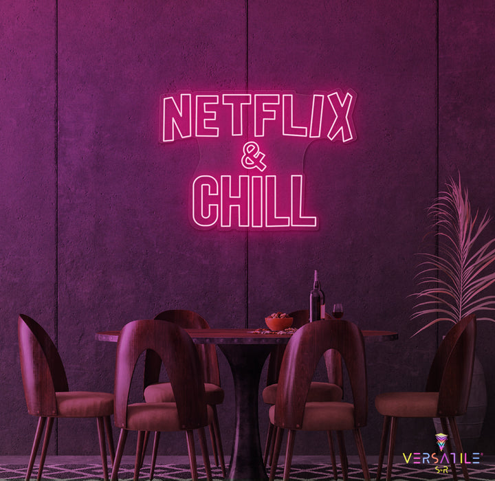 Netflix & Chill Neon Sign