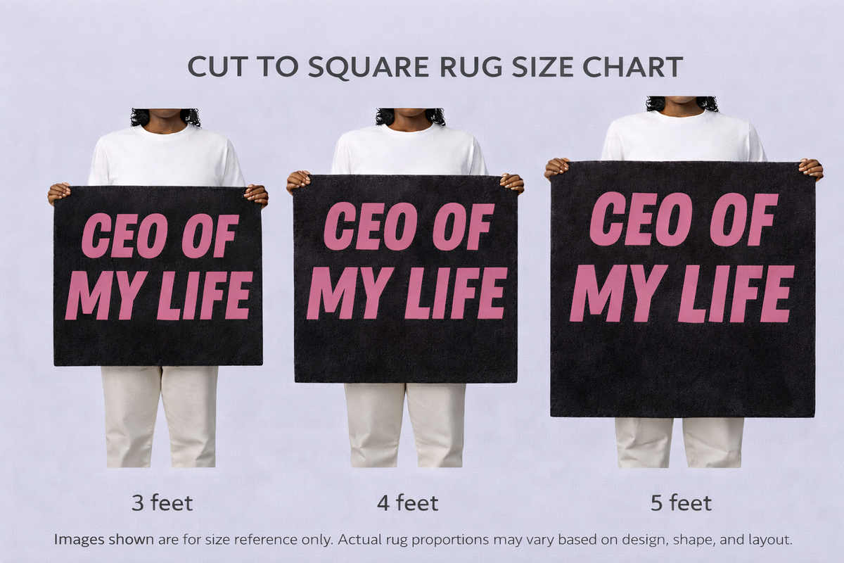 Square and rectangle rug size comparison