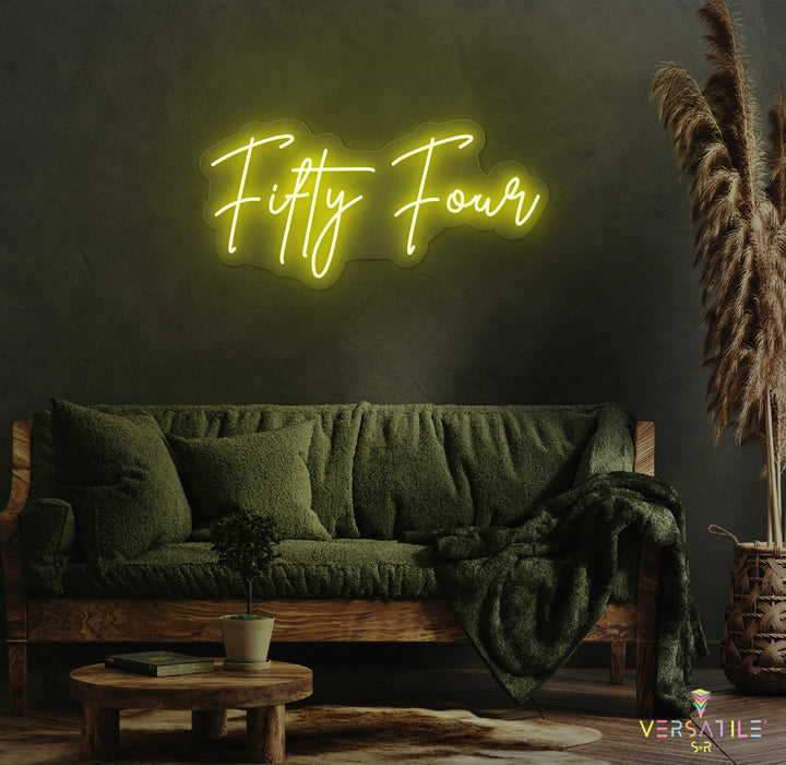 Fifty Four Birthday Neon Sign