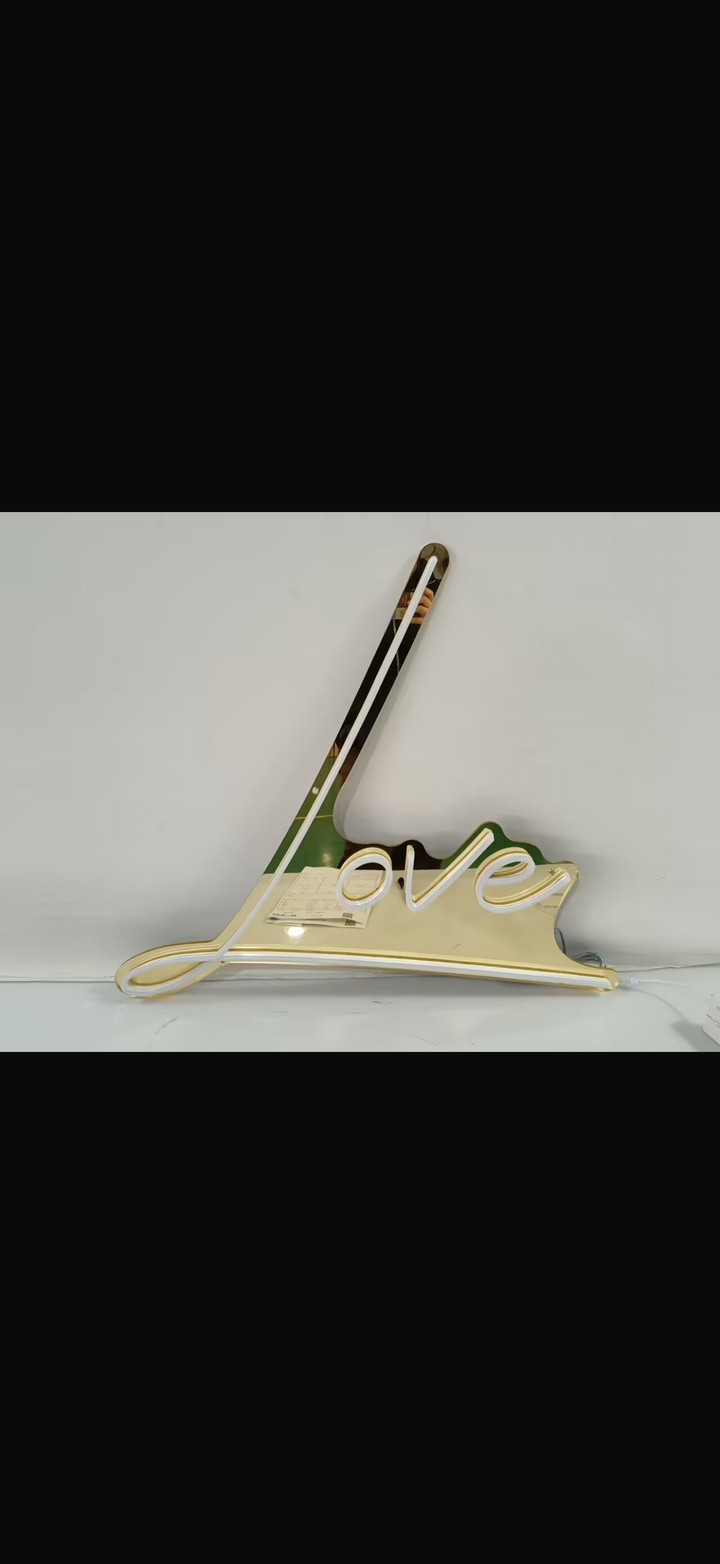 Love Vanity Gold Mirror (Rainbow Remote)