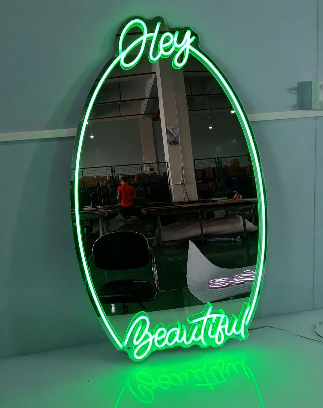 Hey Beautiful Vanity Mirror (Rainbow Remote)