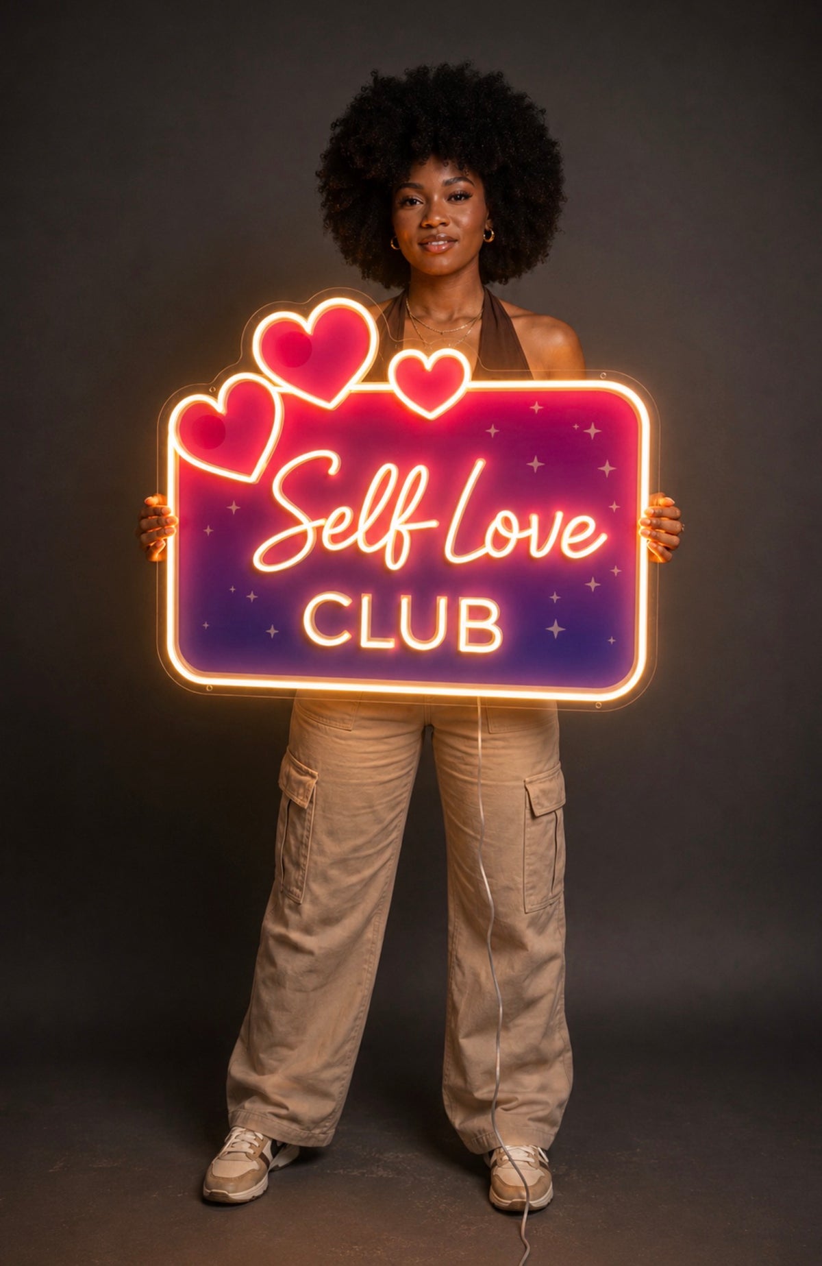 UV printed neon