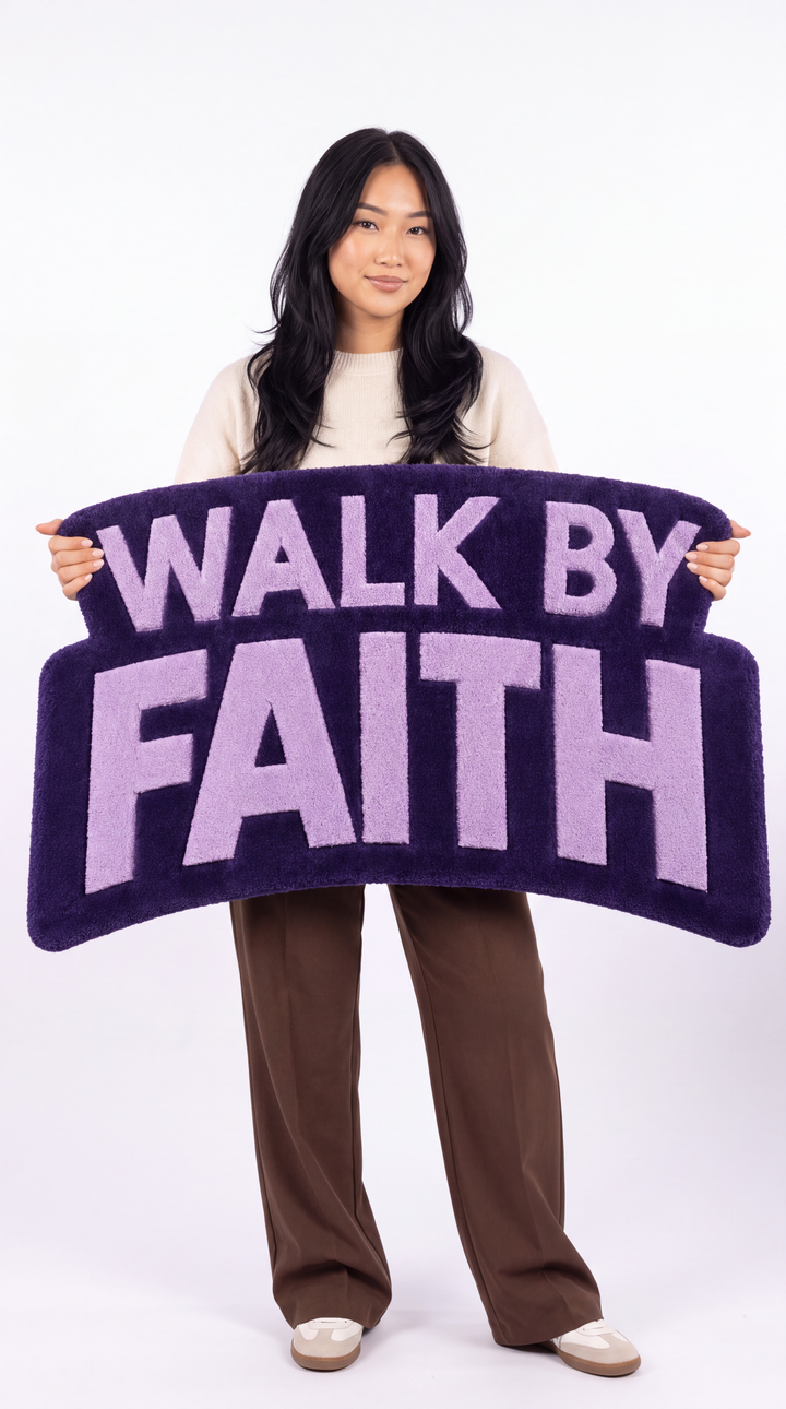 Walk By Faith 2 Custom Rug (Copy)