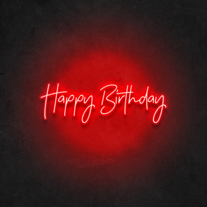 Happy Birthday Neon Sign