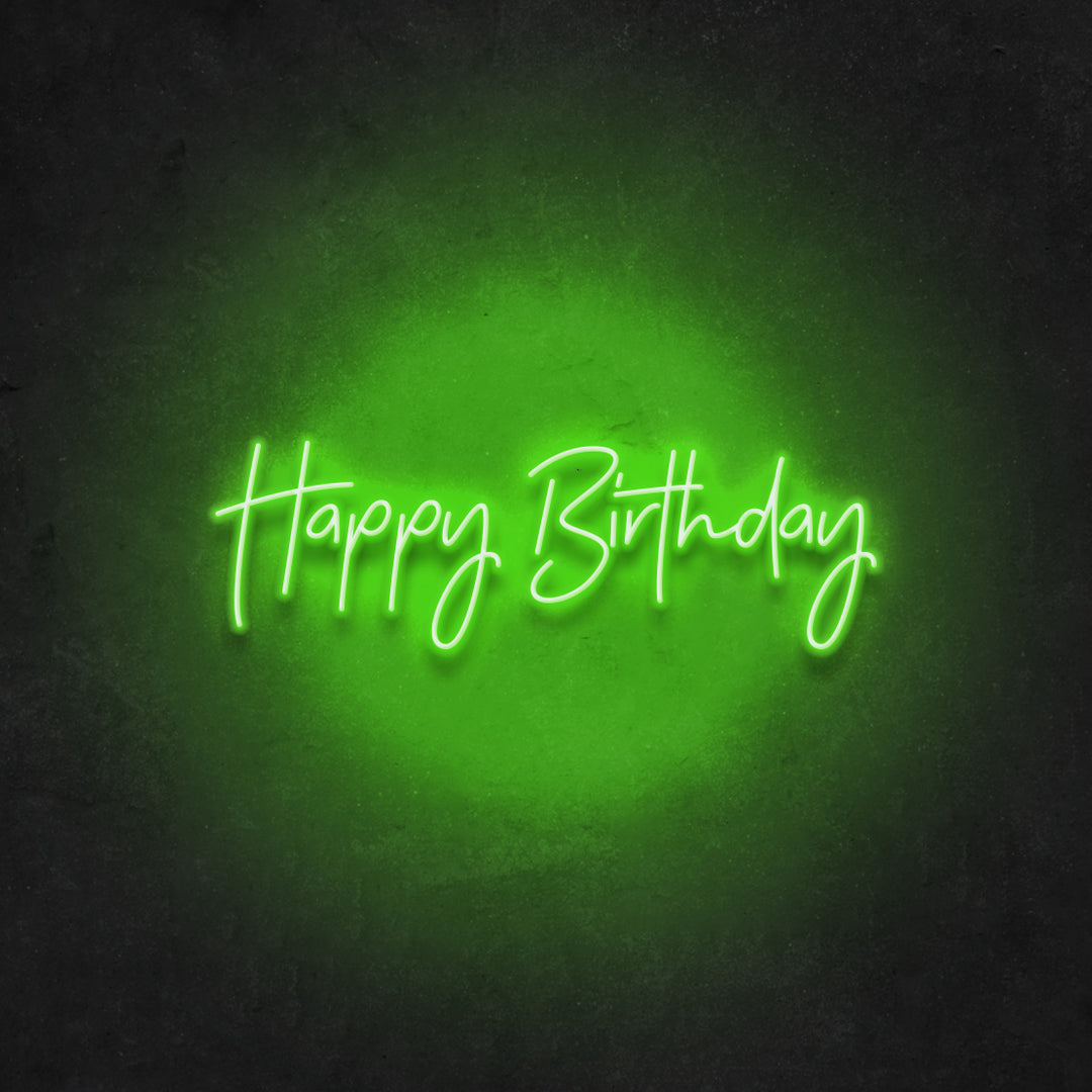 Happy Birthday Neon Sign