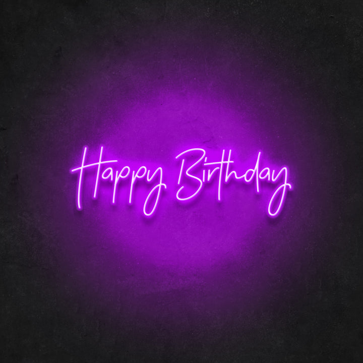 Happy Birthday Neon Sign