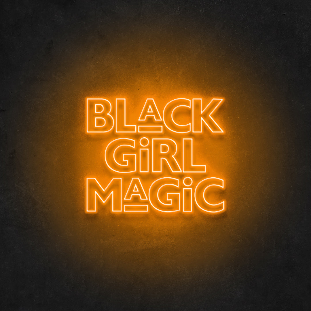 Black Girl Magic Neon Sign