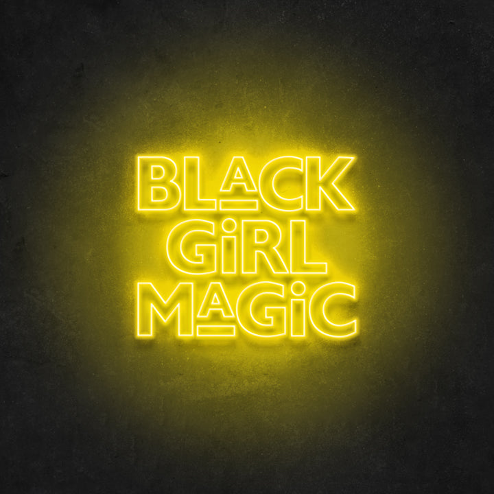 Black Girl Magic Neon Sign