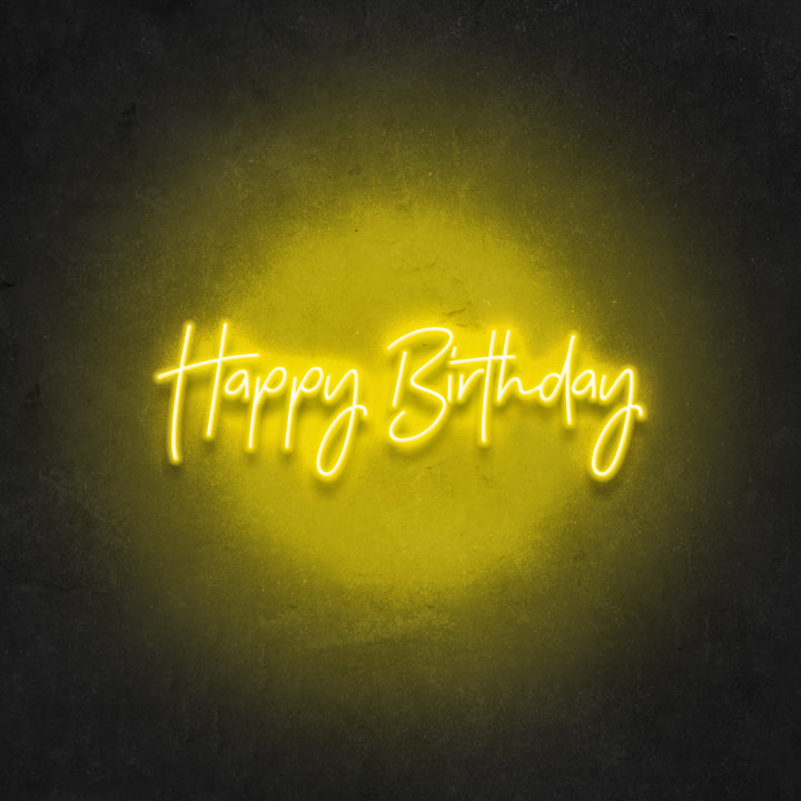 Happy Birthday Neon Sign