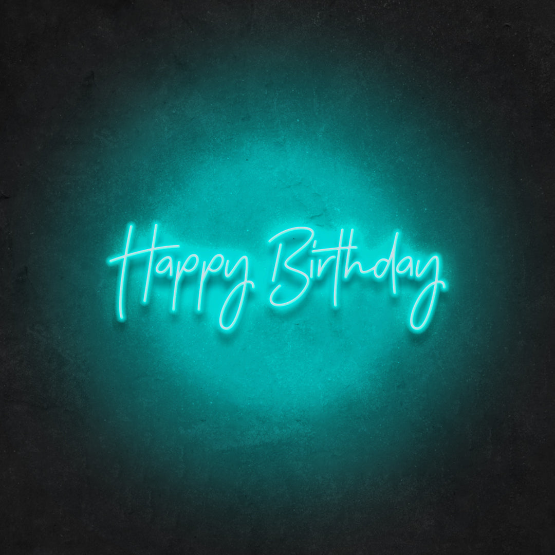 Happy Birthday Neon Sign