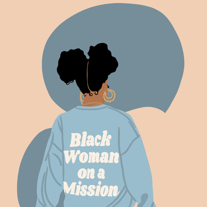 Destiny Darcel Custom Rug "Black Woman On A Mission"