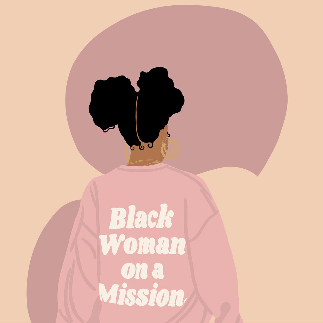 Destiny Darcel Custom Rug "Black Woman On A Mission"