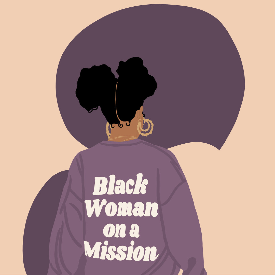 Destiny Darcel Custom Rug "Black Woman On A Mission"