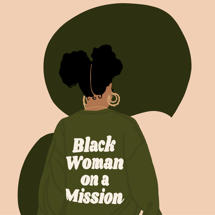 Destiny Darcel Custom Rug "Black Woman On A Mission"