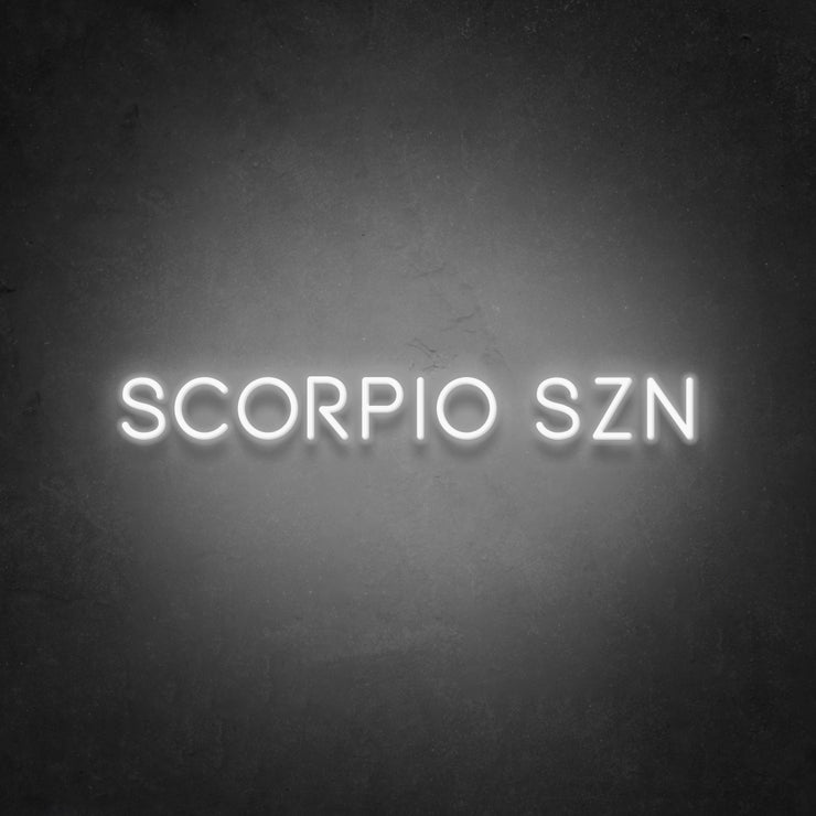 Scorpio SZN Neon Sign