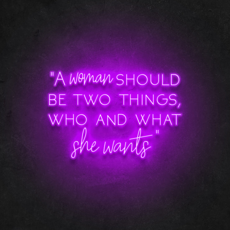A Woman Should Be