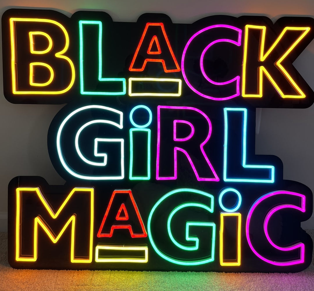 Black Girl Magic Neon Sign